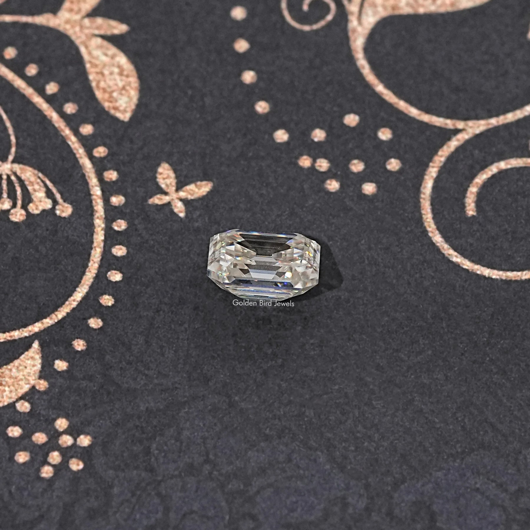 Off White Old Mine Asscher Loose Moissanite