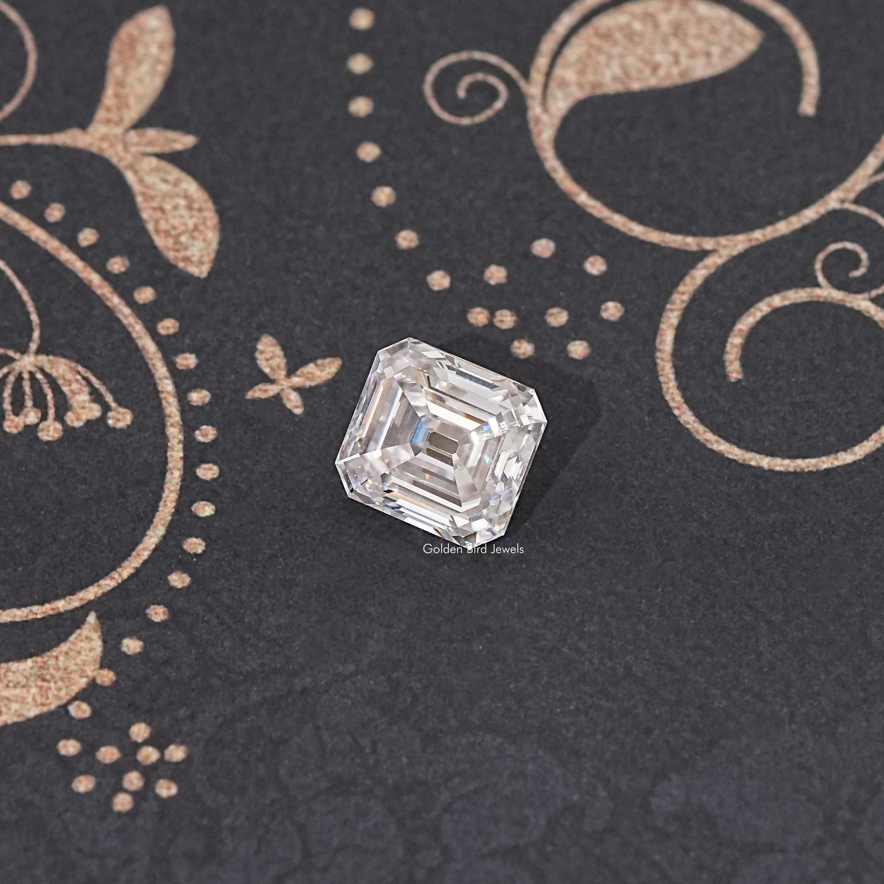 Near Colorless Old Mine Asscher Loose Moissanite