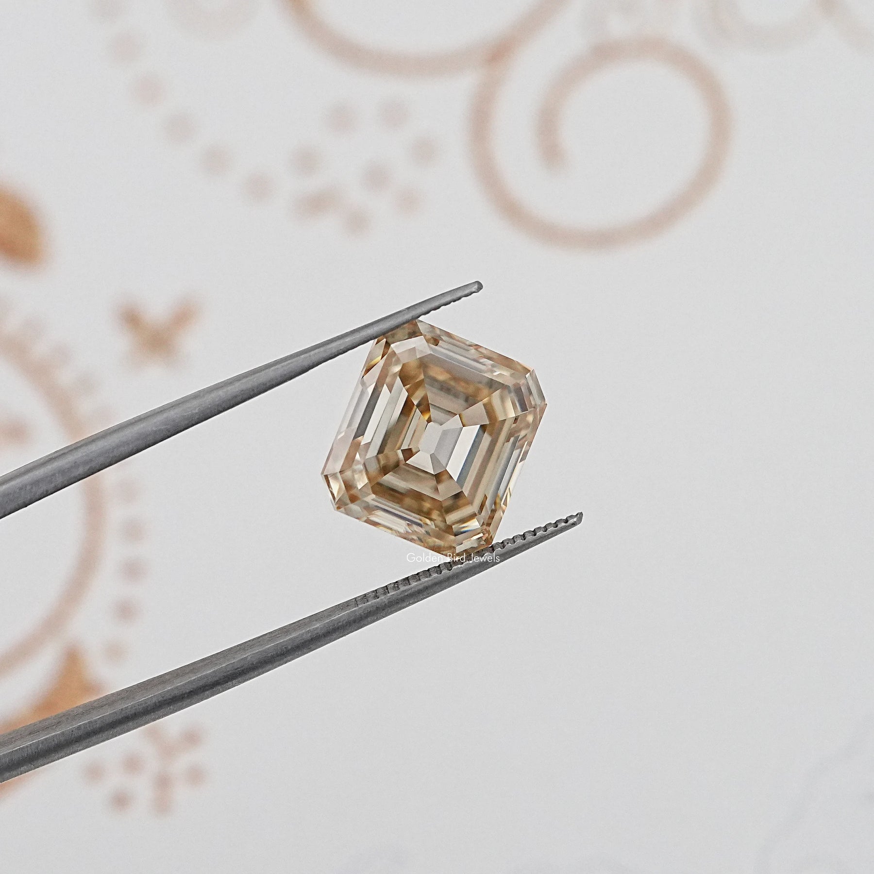 Old Mine Asscher Cut Loose Moissanite
