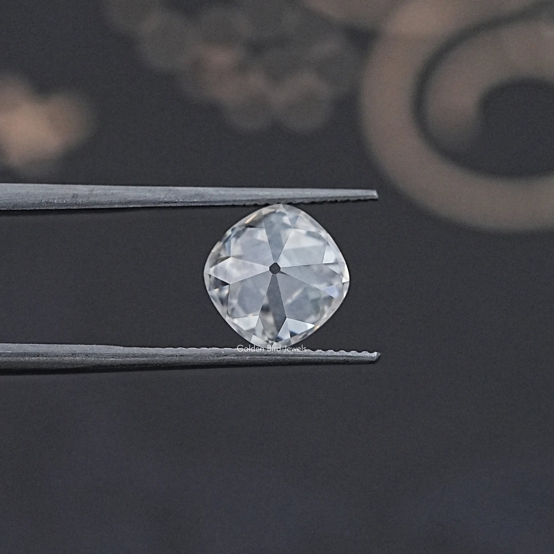 Colorless Old Mine Cushion Loose Moissanite Stone