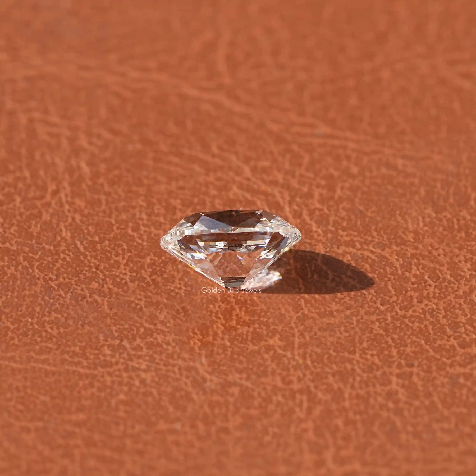 Cross View Of Cushion Cut Lab Diamond