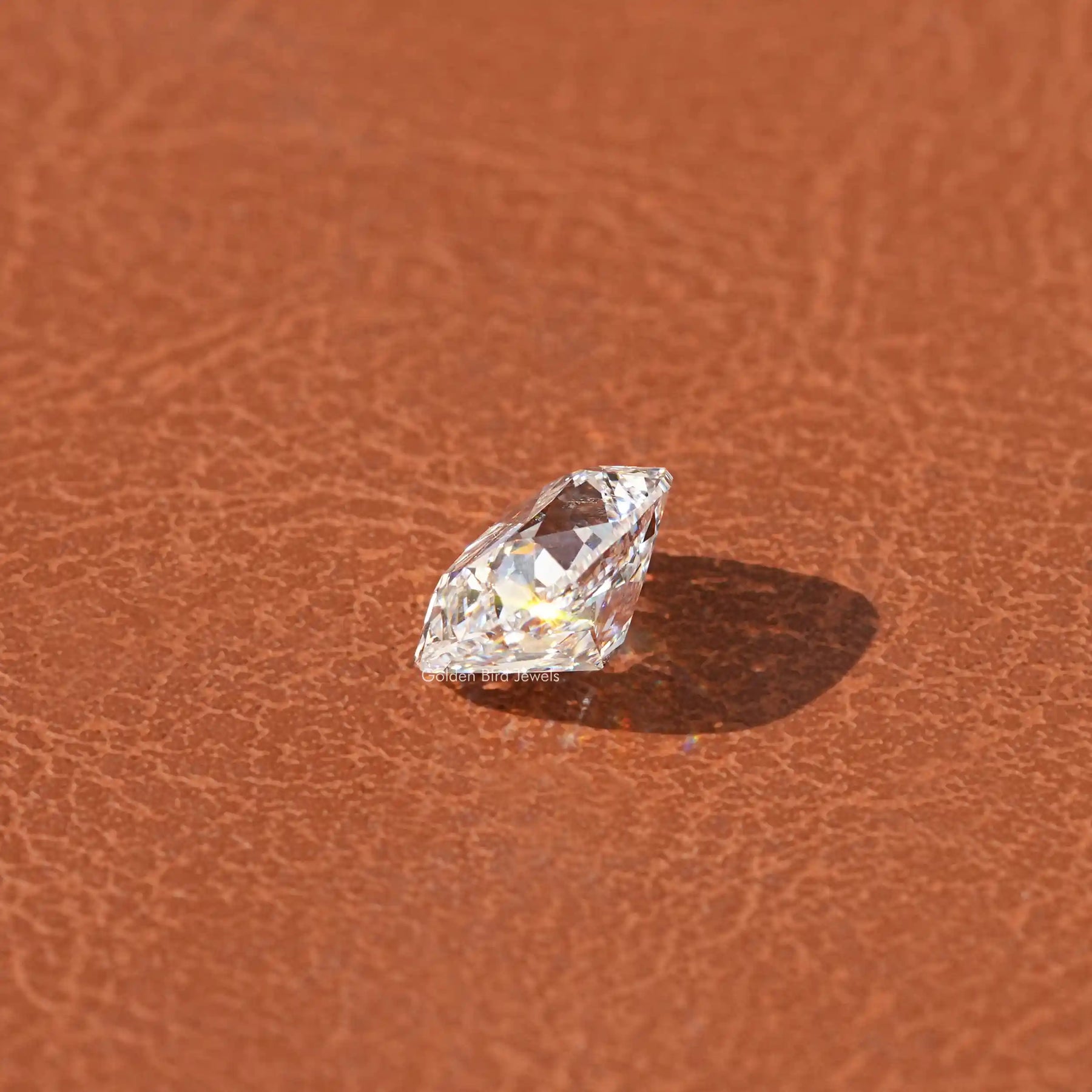 Side View Of Lab Grown Cushion Diamond