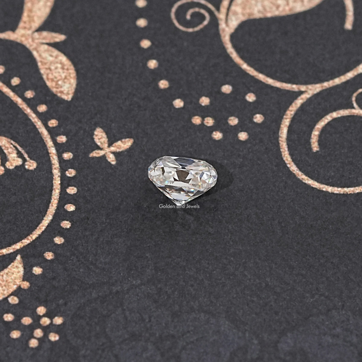 Side View Of Old Mine Cushion Loose Moissanite Stone