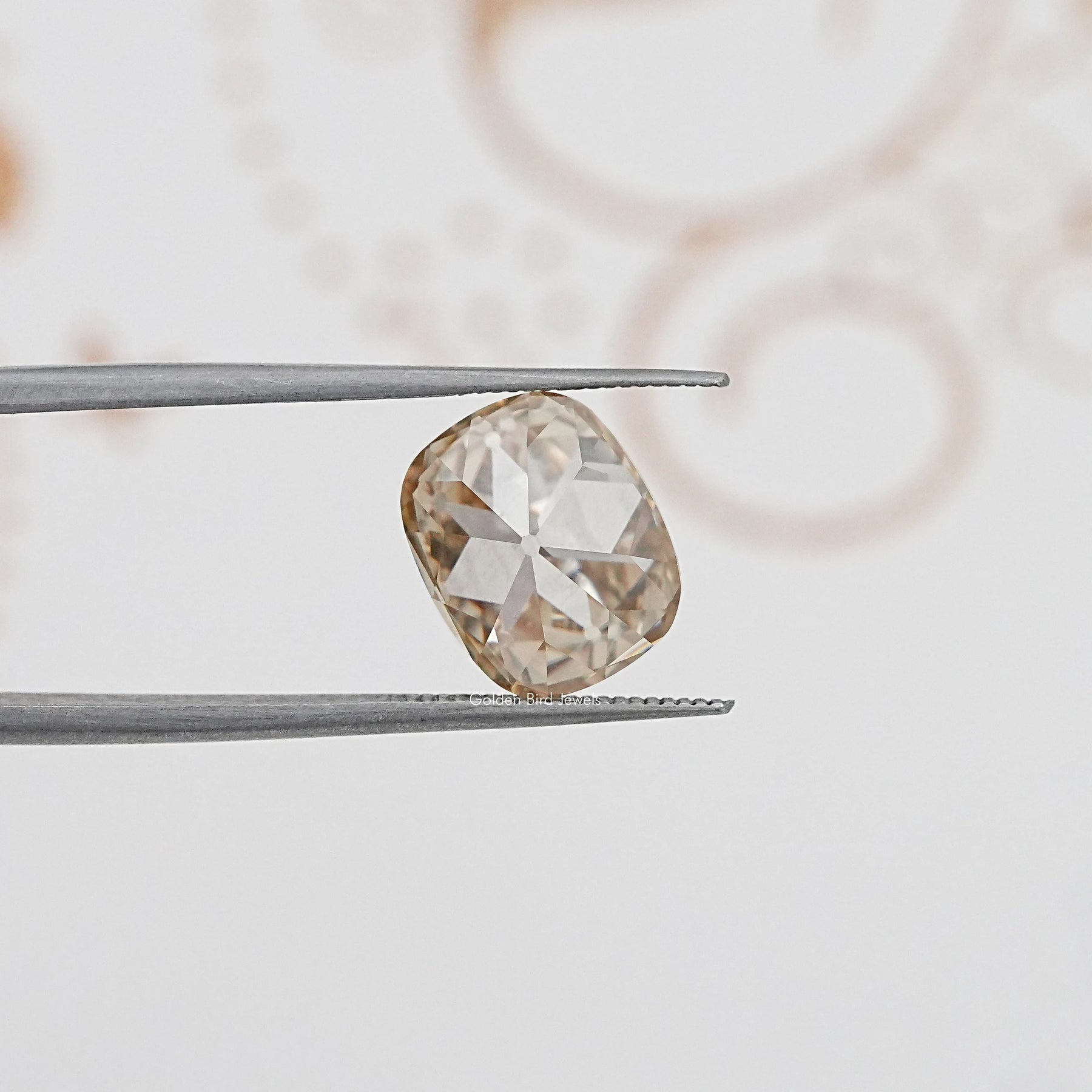 Old Mine Cut Yellow Cushion Loose Moissanite