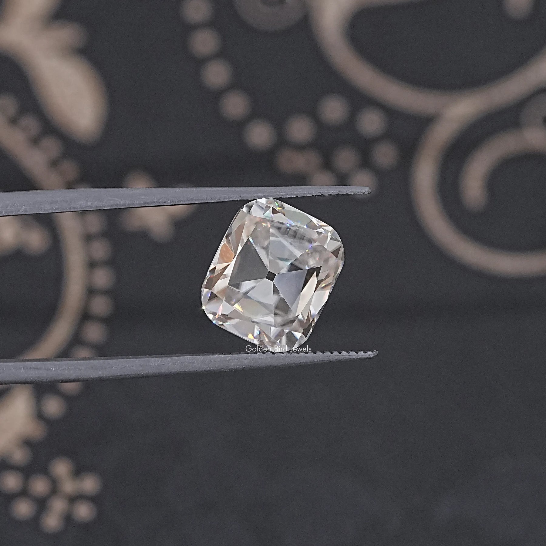Near Colorless Old Mine Cushion Loose Moissanite