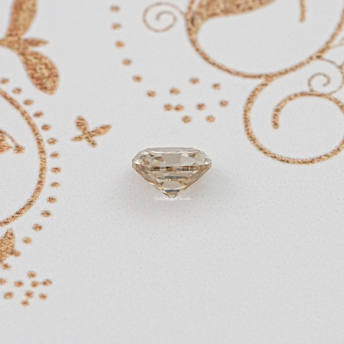 Side View Of Old Mine Cushion Cut Loose Moissanite Stone