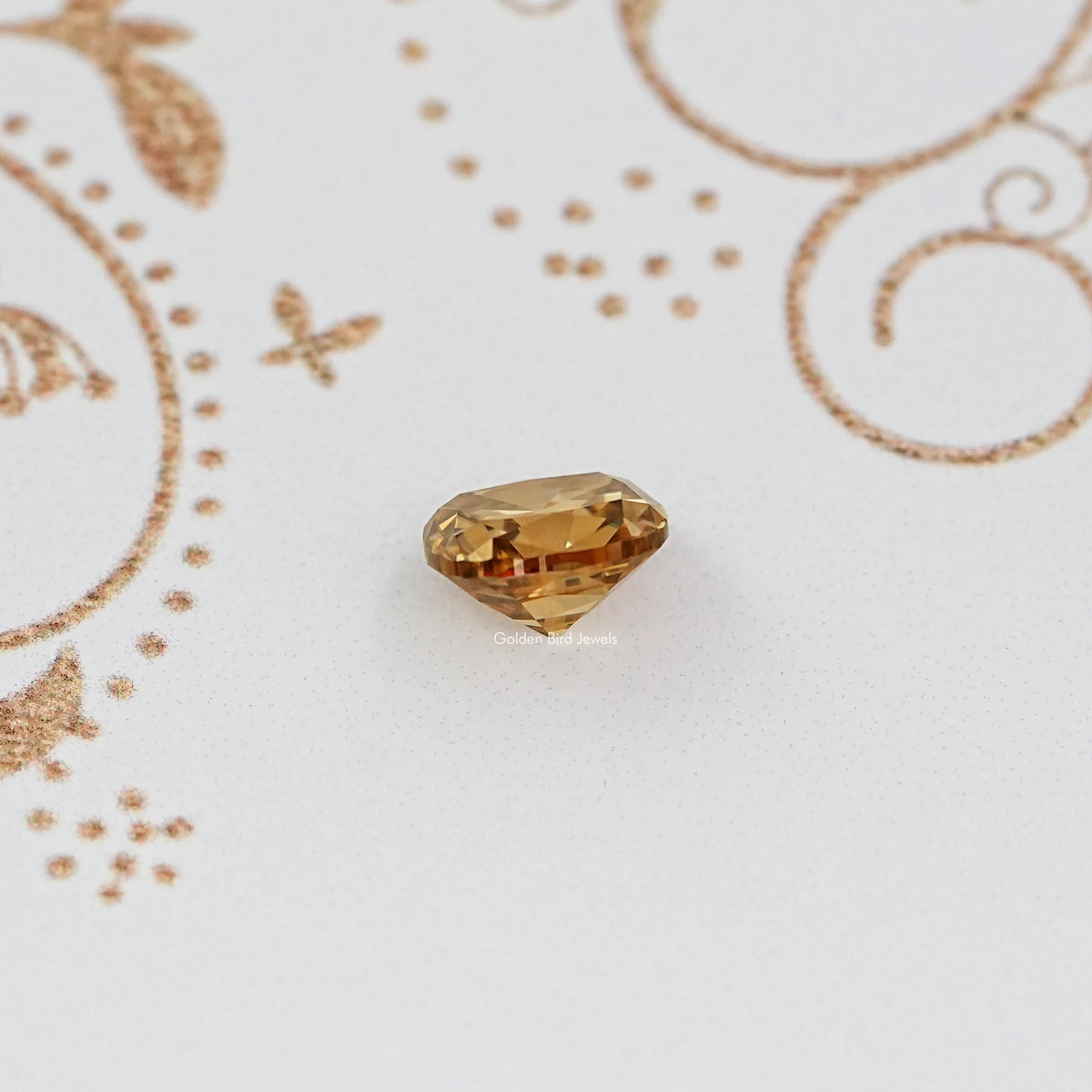 Side View Of Old Mine Cushion Loose Moissanite Stone