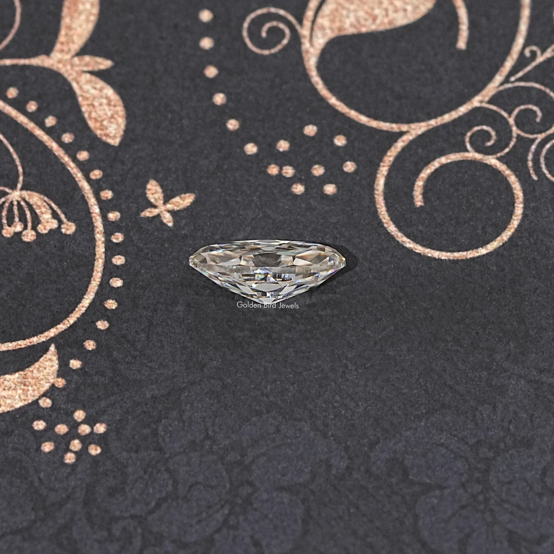Off White Old Mine Moval Loose Moissanite Stone