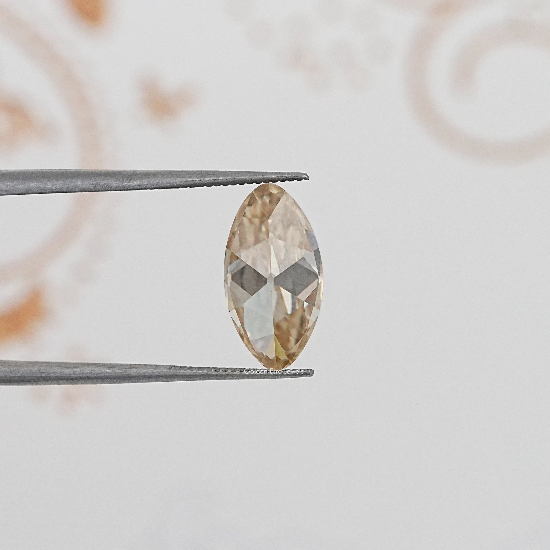 Yellow Old Mine Moval Loose Moissanite Stone