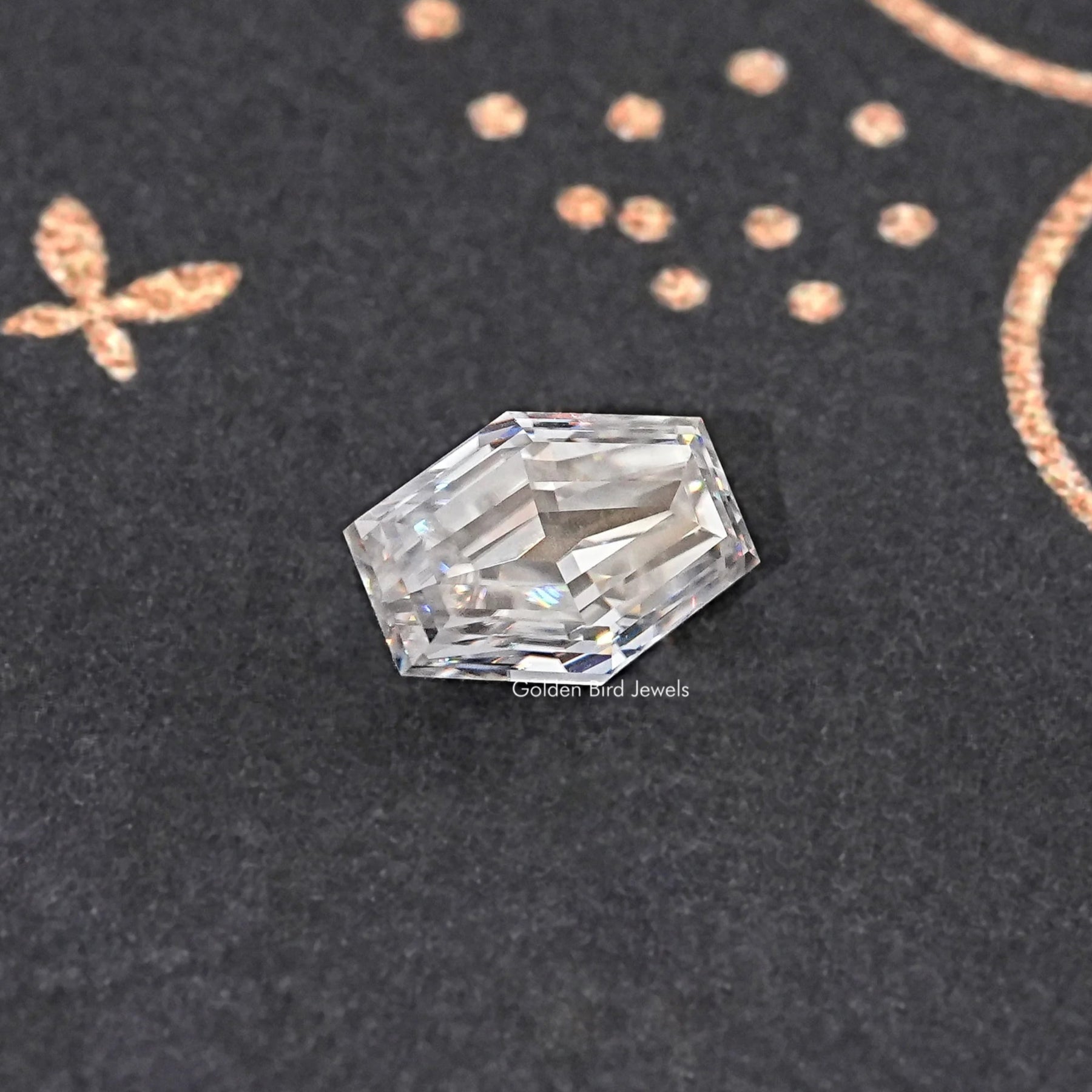 Colorless Old Mine Lozenge Cut Loose Moissanite