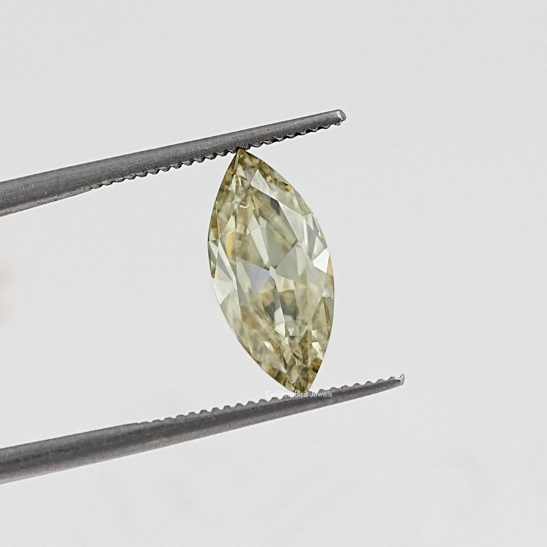 Yellow Old Mine Marquise Cut Loose Moissanite