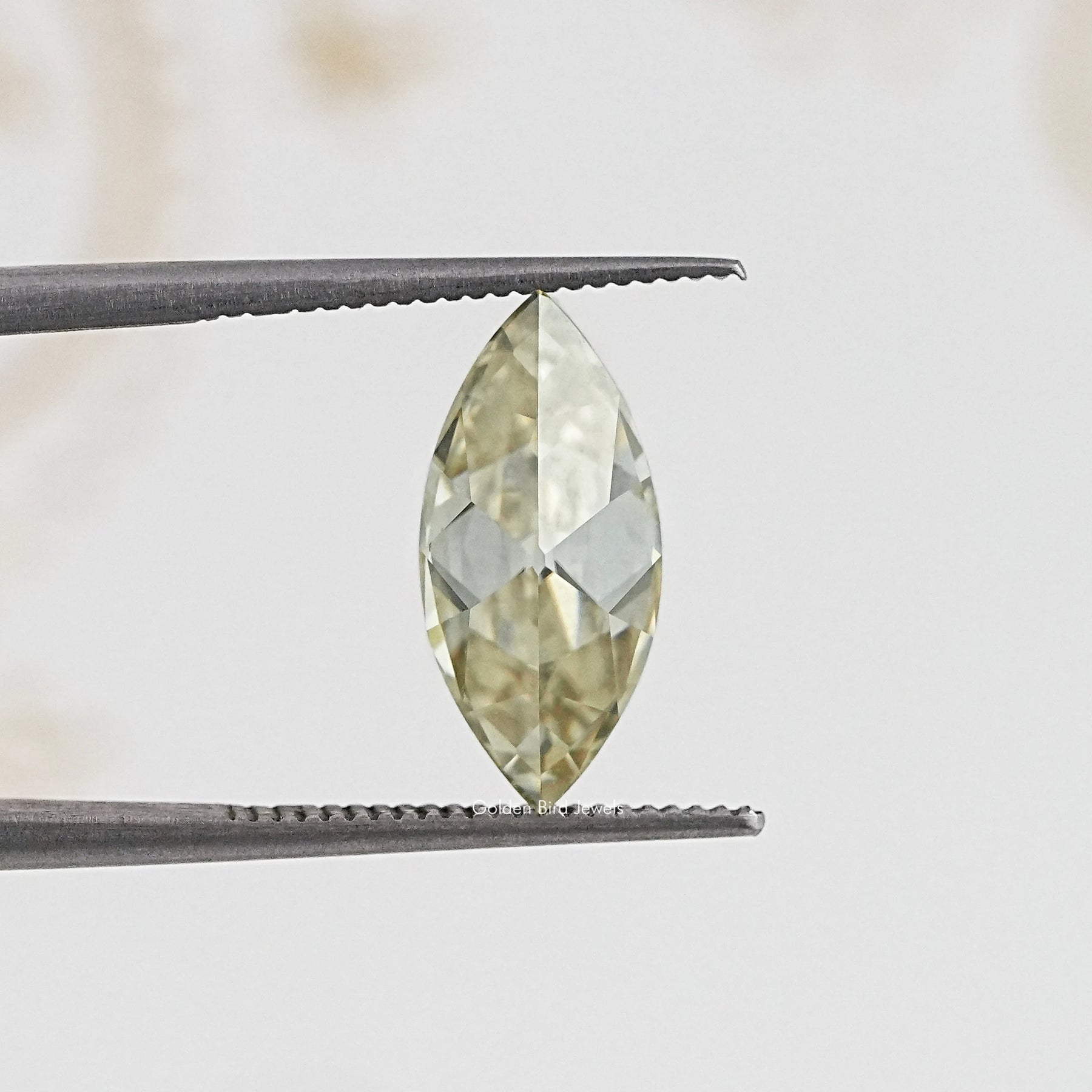 Yellow Old Mine Marquise Cut Loose Moissanite