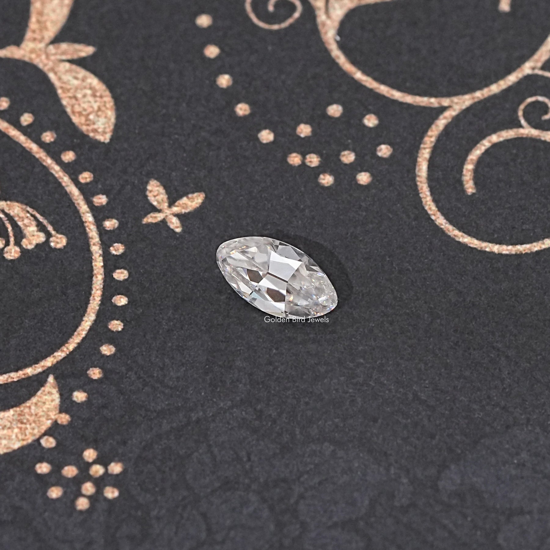 Old Mine Moval Cut Loose Moissanite Stone