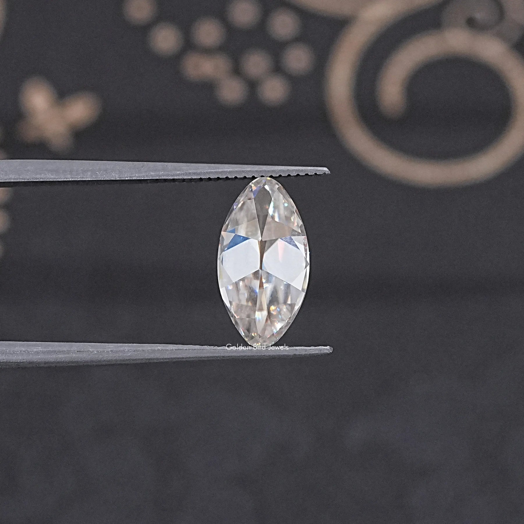 Old Mine Moval Cut Loose Moissanite Stone