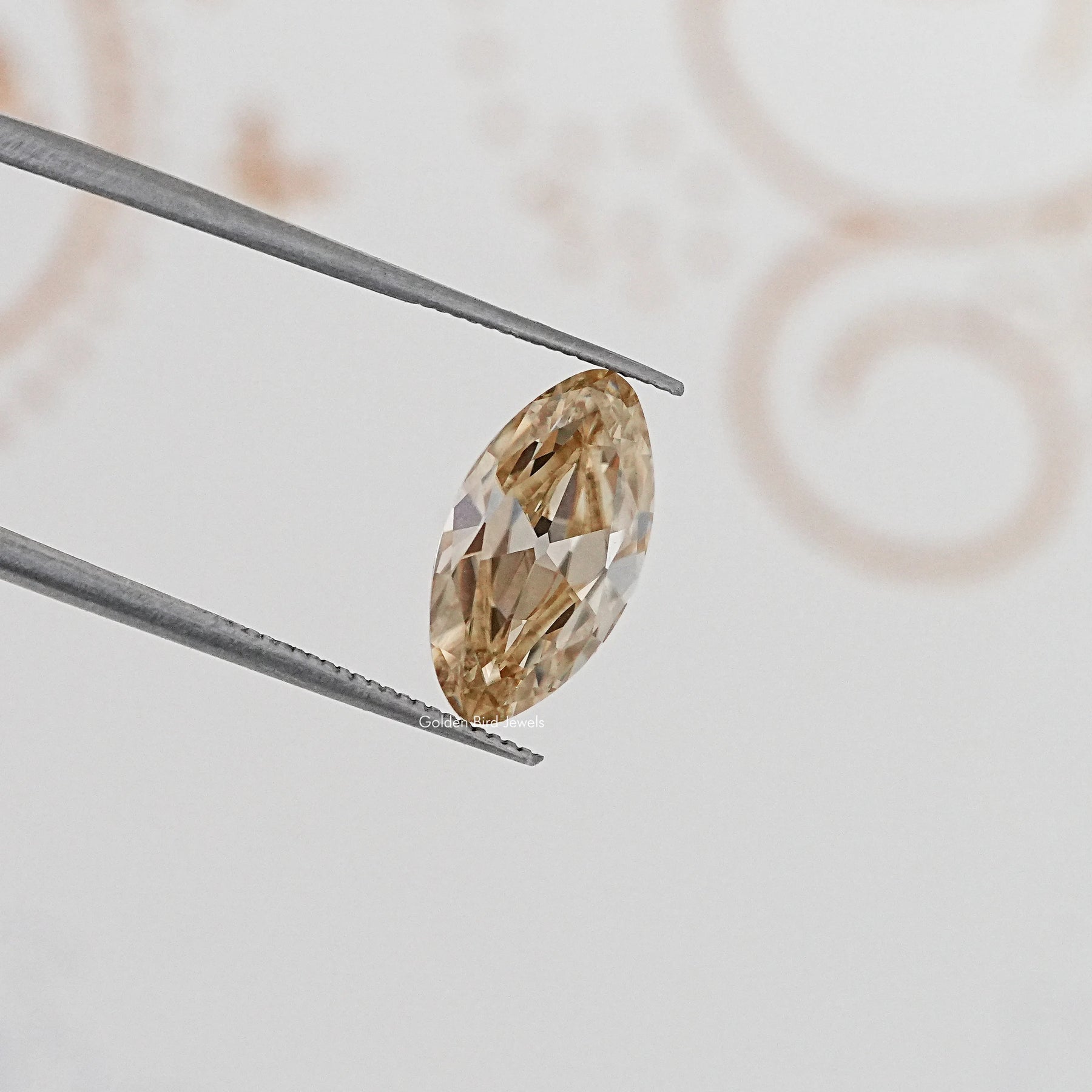 Yellow Old Mine Moval Loose Moissanite Stone