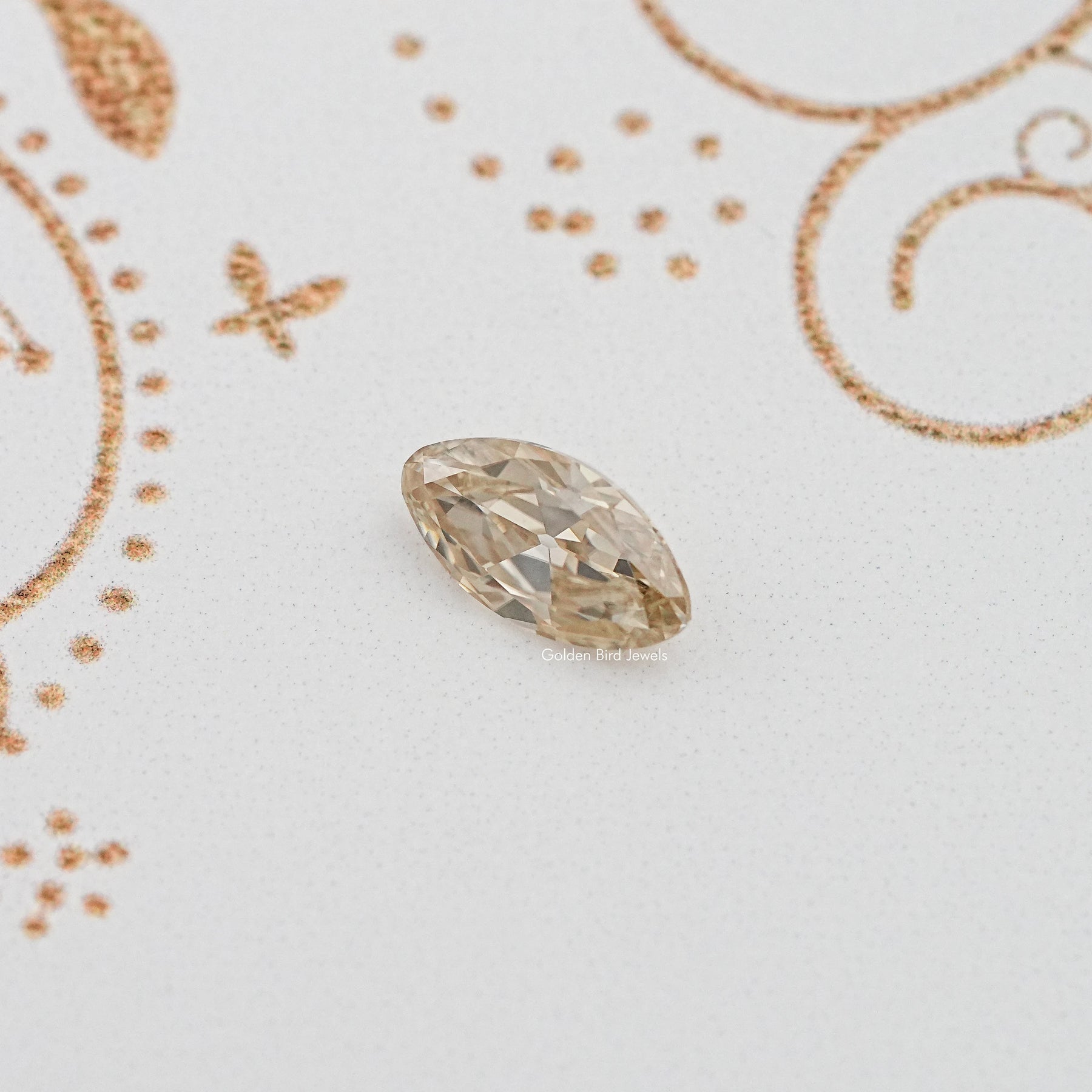 Yellow Old Mine Moval Loose Moissanite Stone