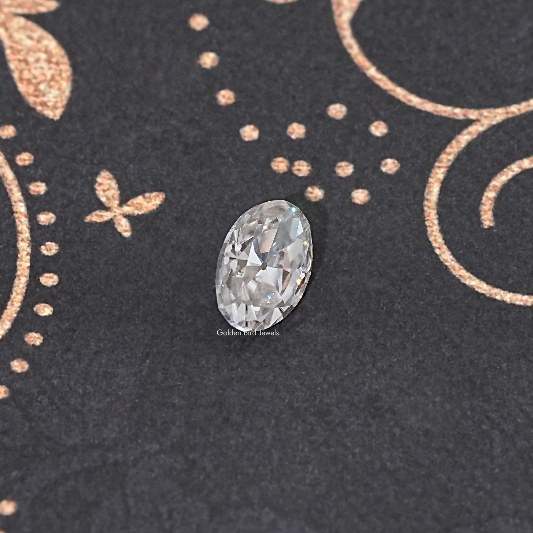 Near Colorless Old Mine Oval Loose Moissanite