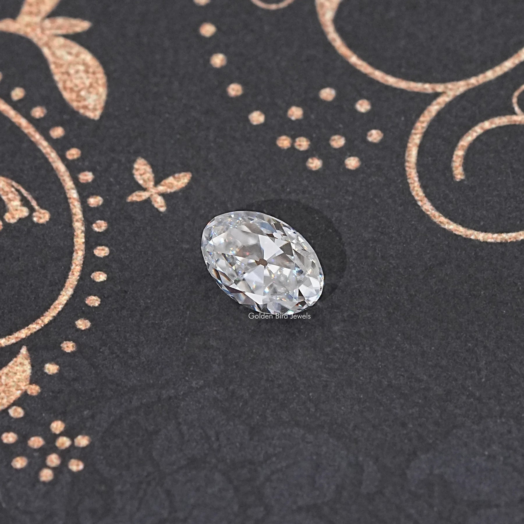 Colorless Old Mine Oval Loose Moissanite