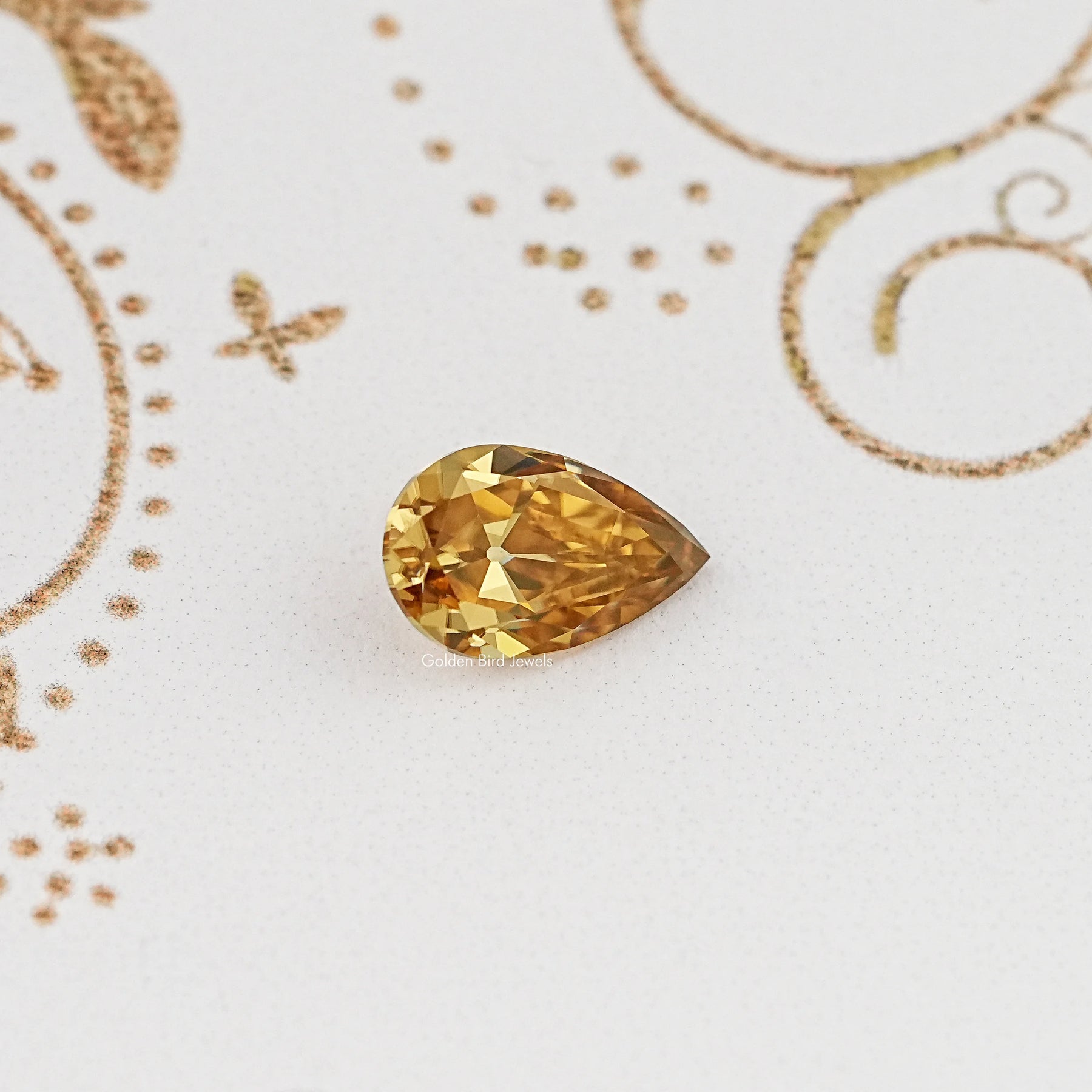 Champagne Old Mine Pear Cut Loose Stone