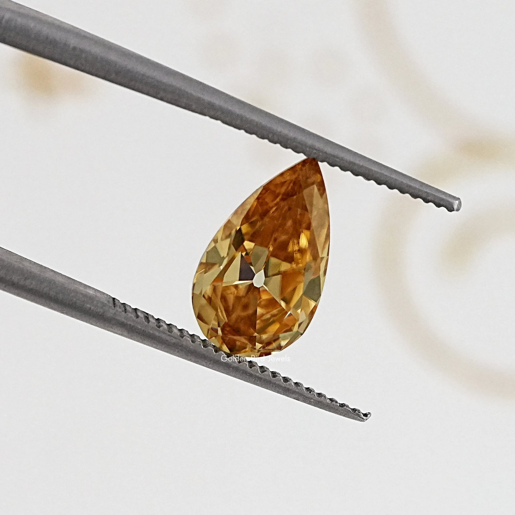 Champagne Old Mine Pear Cut Loose Moissanite