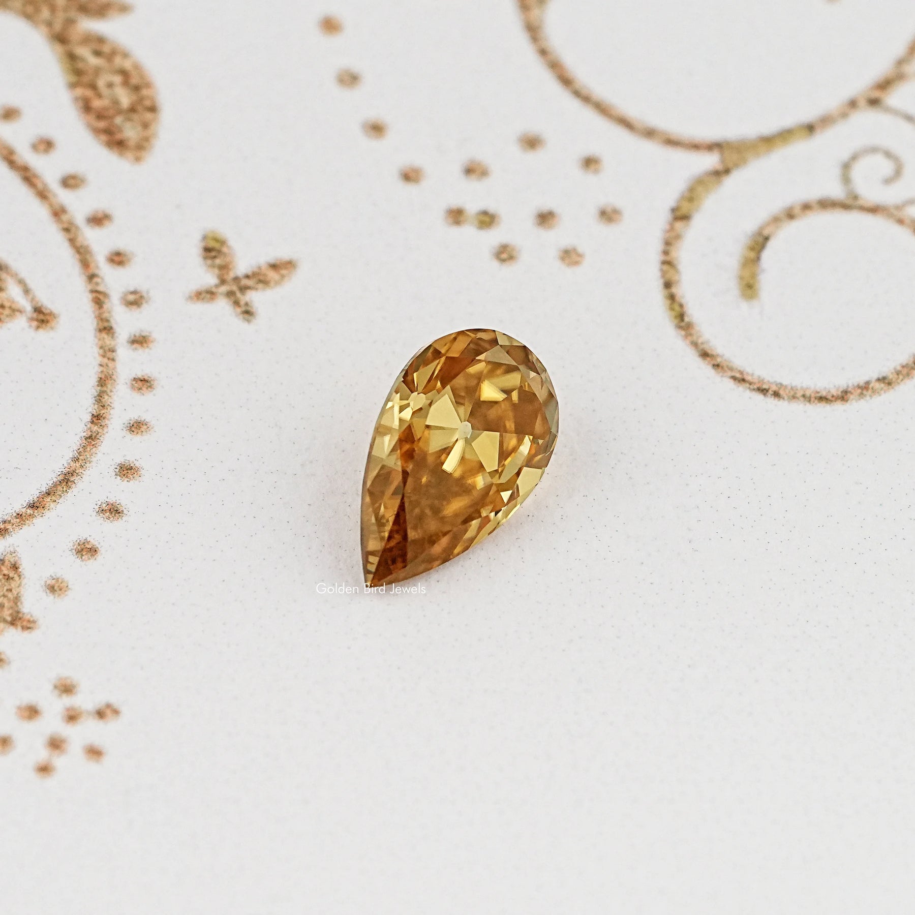Champagne Old Mine Pear Cut Loose Stone