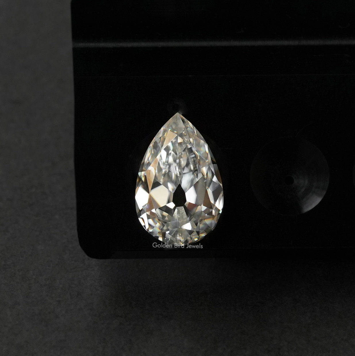 view of Old Mine Pear Cut Loose Stone