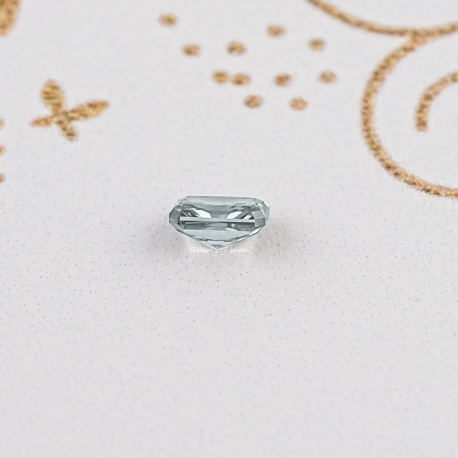 Gray Radiant Moissanite Loose Stone