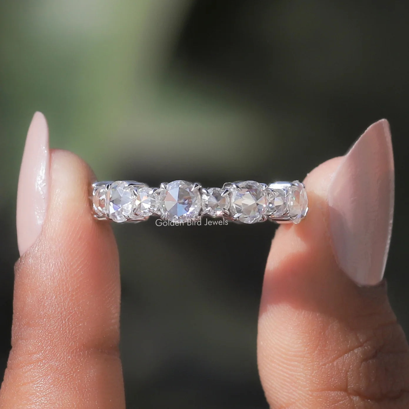 Rose cut eternity band on sale