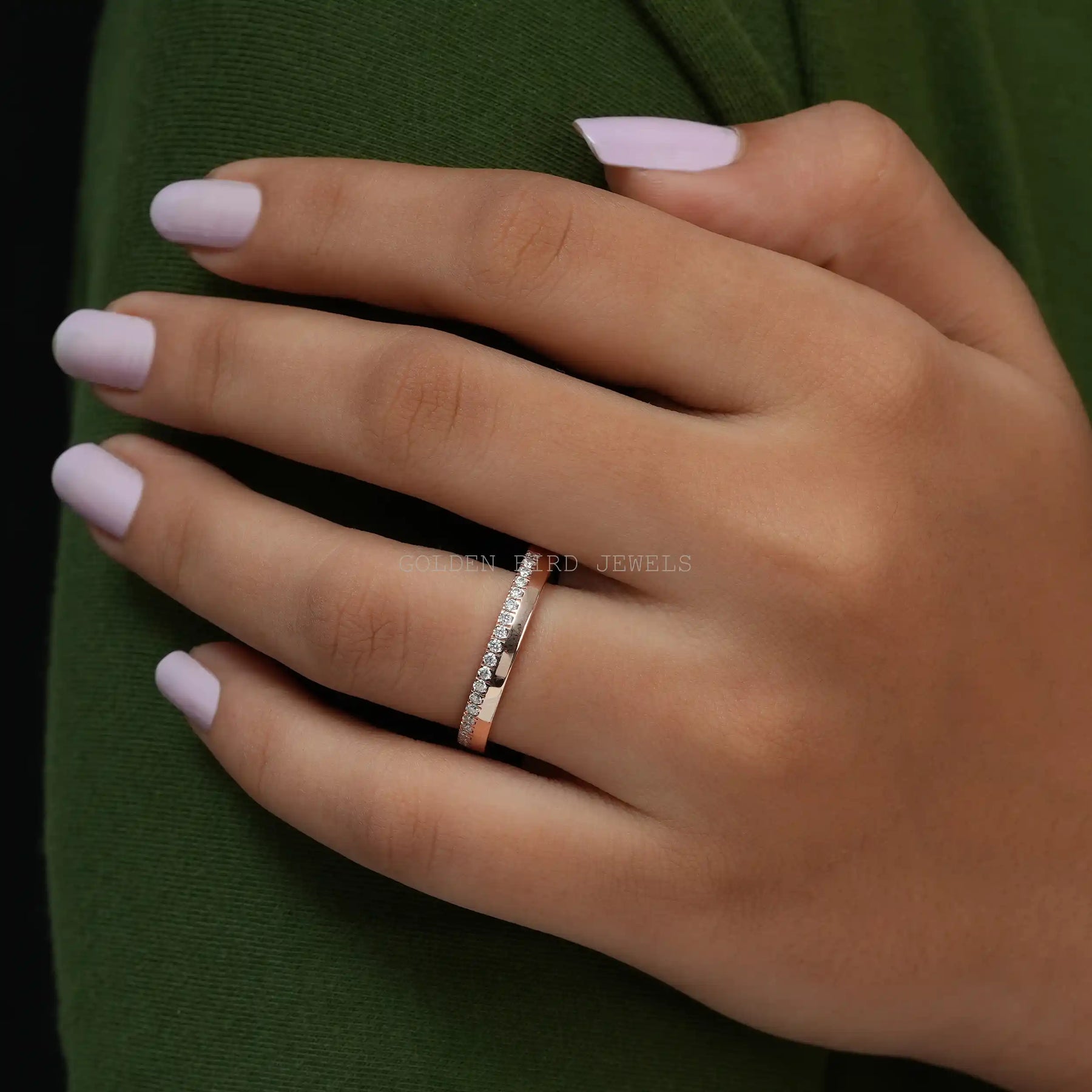 Round Cut Lab Diamond Eternity Band