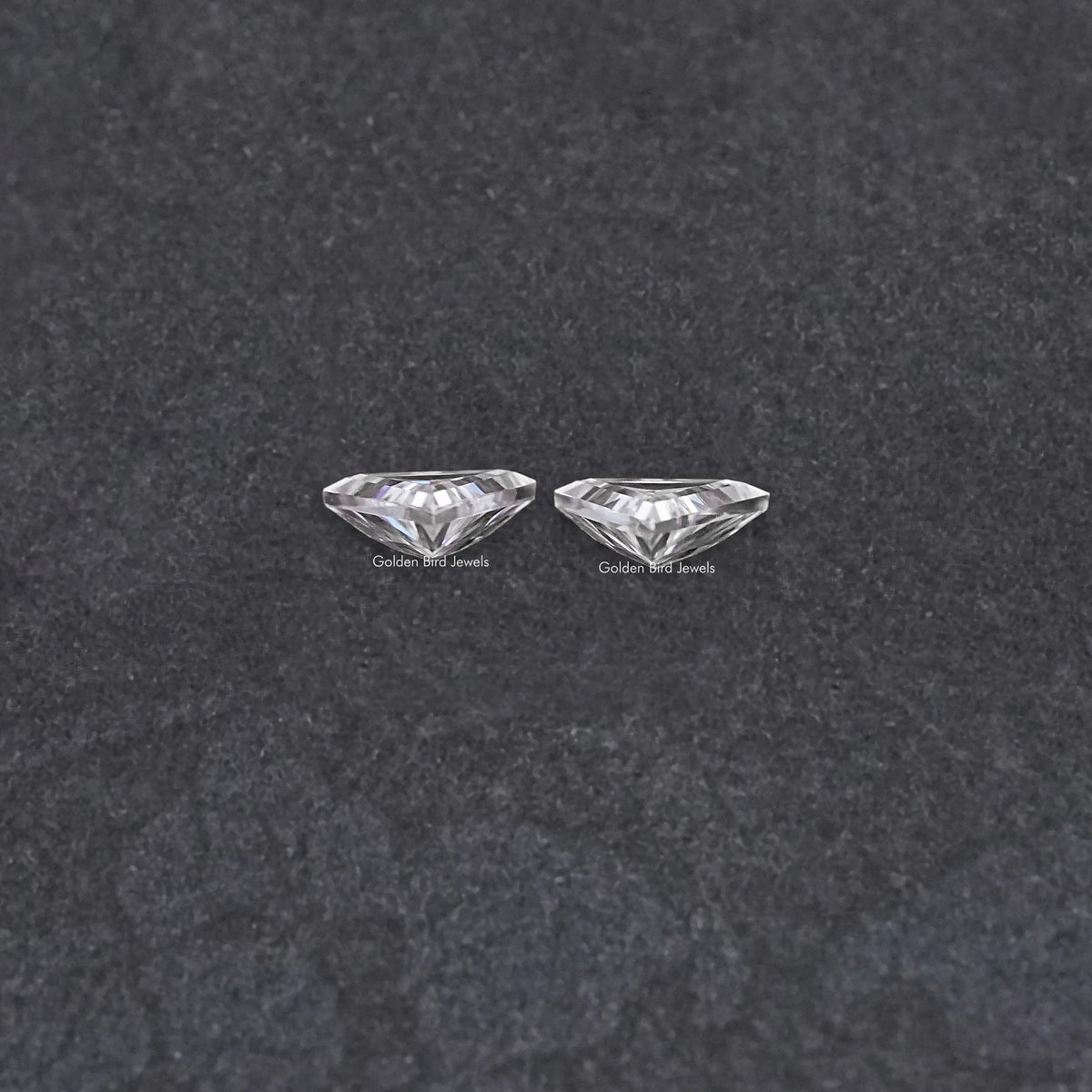 Triangle Cut Loose Moissanite Matching Pair