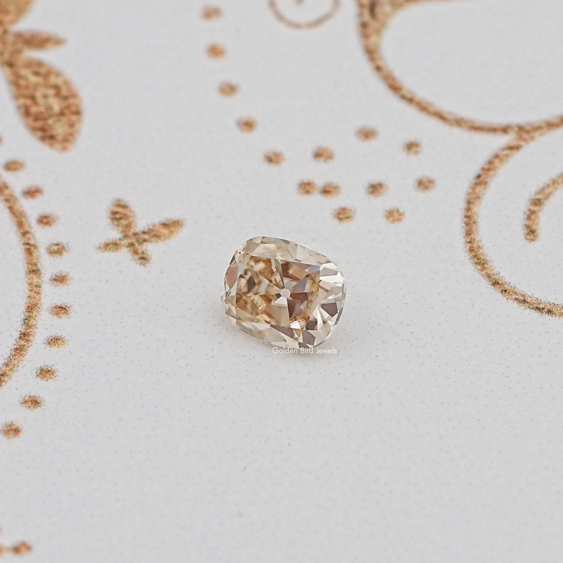 Yellow Old Mine Cut Cushion Loose Stone