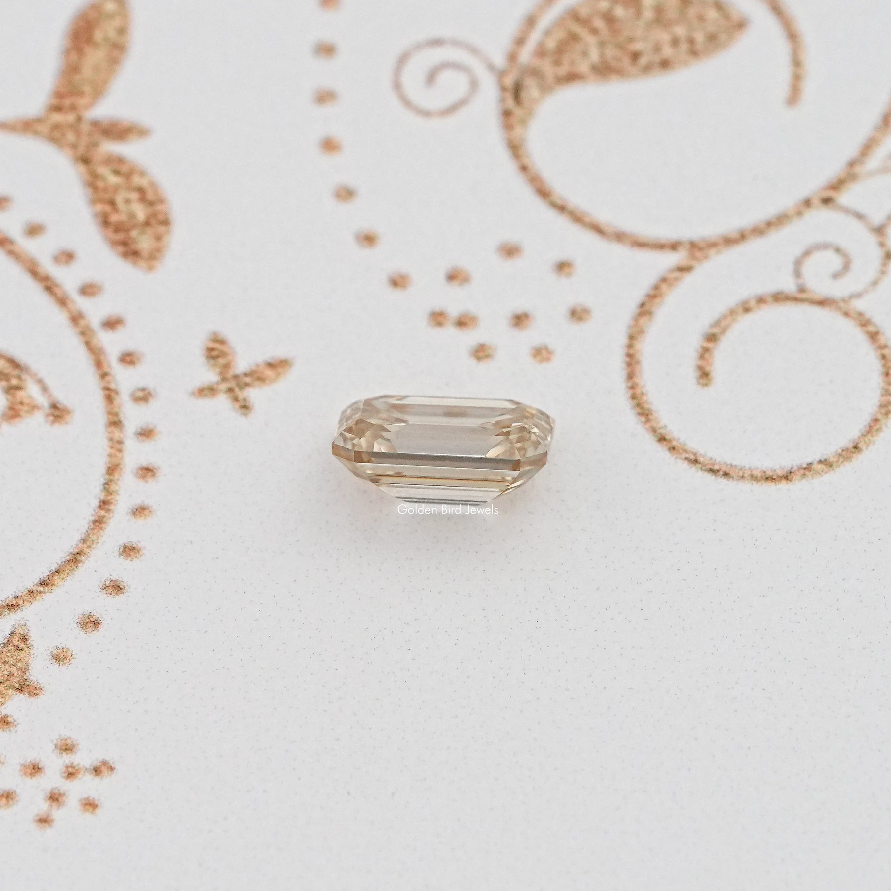 Yellow Old Mine Emerald Loose Moissanite
