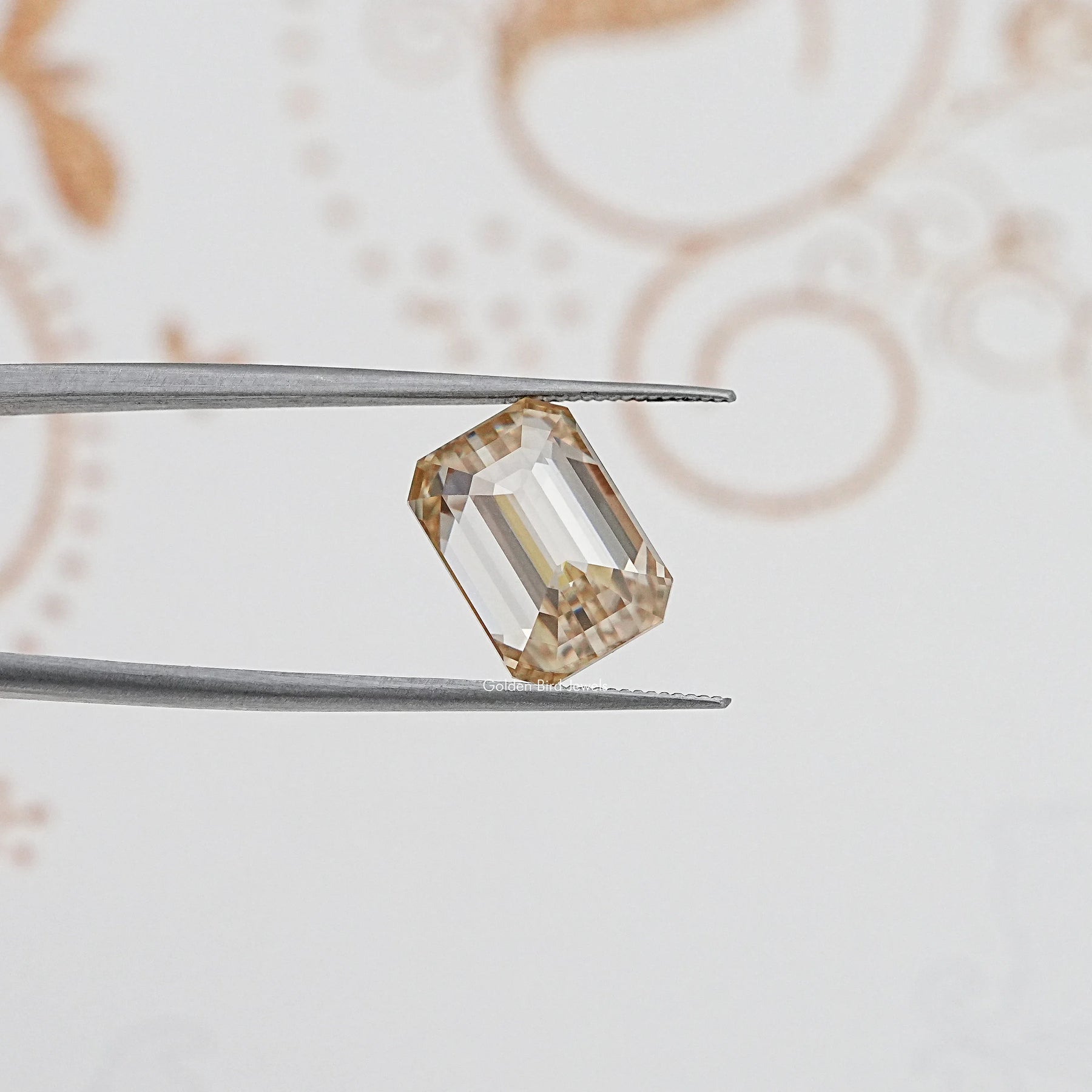 Yellow Old Mine Emerald Loose Moissanite