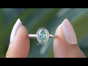 [YouTube Video Of Oval Cut Bezel Set Solitaire Engagement Ring]-[Golden Bird Jewels]