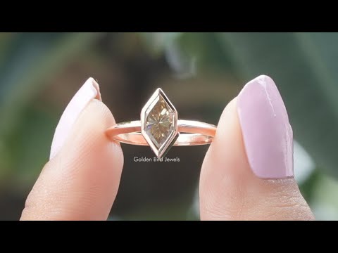 [YouTube Video Of Duttch Marquise Cut Moissanite Solitaire Ring]-[Golden Bird Jewels]