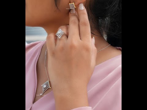 [YouTube Video Of Portuguese Cut Wedding Vintage Jewelry Sets]-[Golden Bird Jewels]