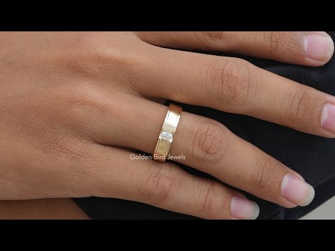 [YouTube Video Of Oval Cut Moissanite Bezel Set Men's Ring]-[Golden Bird Jewels]