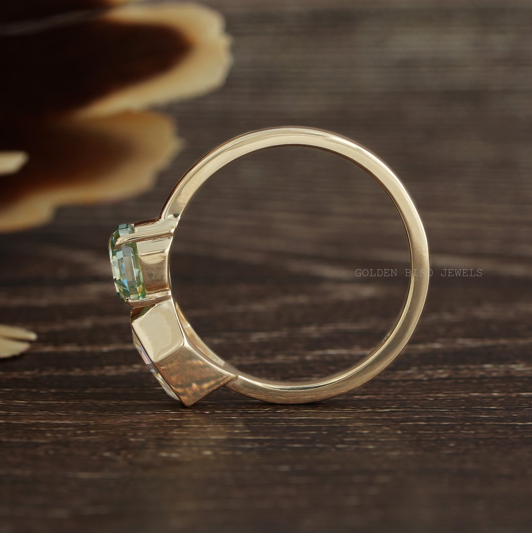 Unique Style Moissanite Toi Et Moi Engagement Ring