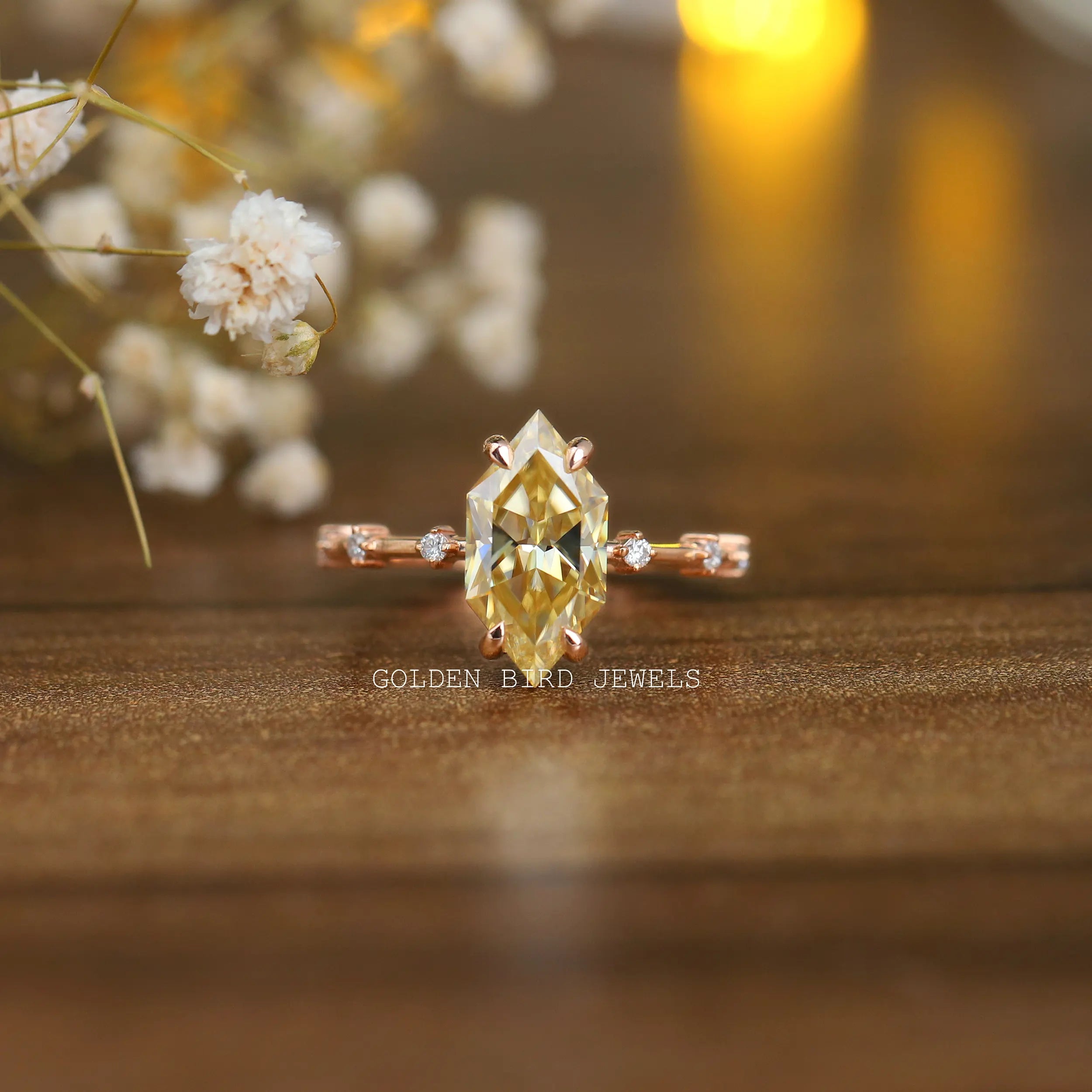 Yellow 2025 colored moissanite