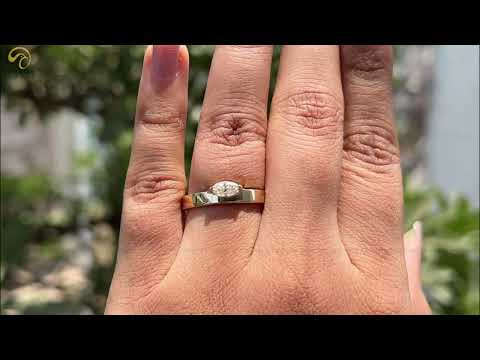 [YouTube Video Of Colorless Marquise Cut Moissanite Solitaire Ring]-[Golden Bird Jewels]