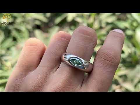 [YouTube Video Of Marquise Flush Set Solitaire Engagement Ring]-[Golden Bird Jewels]