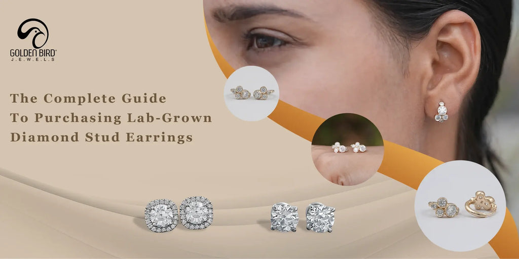 Step-by-step guide to buying lab-grown diamond stud earrings.