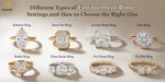 Engagement rings showcasing solitaire, bezel, accent stone, halo, bridal, and multi-stone settings