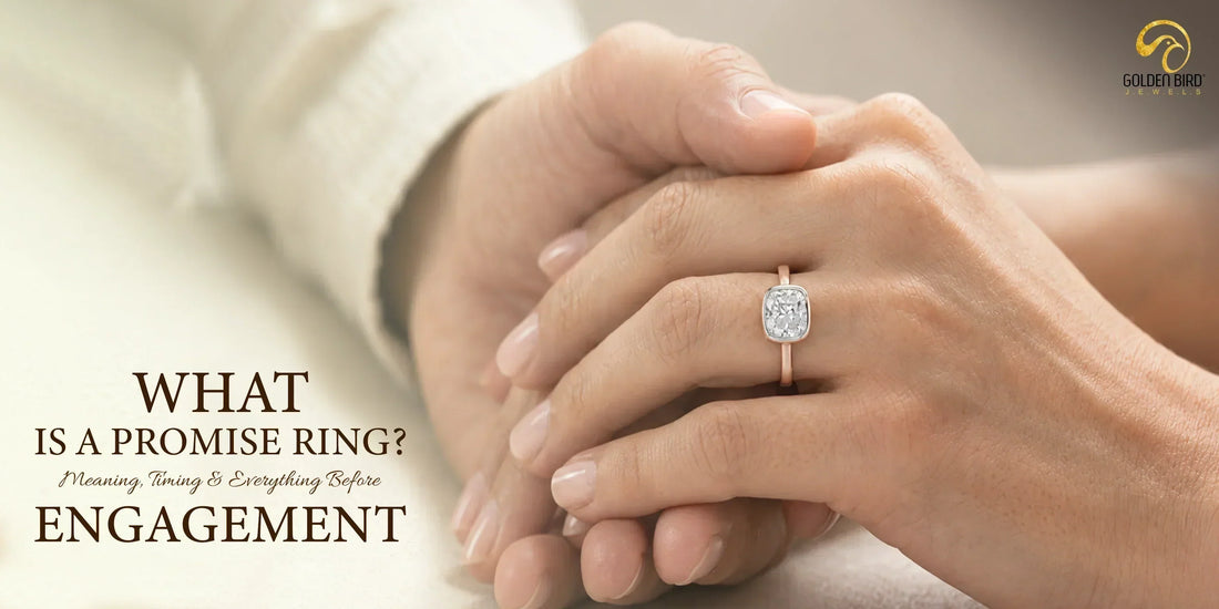 Close up of a woman wearing a promise ring as a symbol of love and commitment before engagement