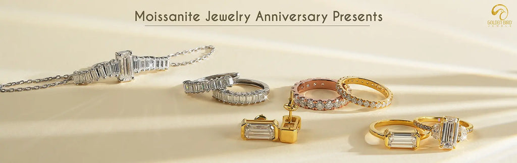Moissanite jewelry present to offer it as the love and engagement sign