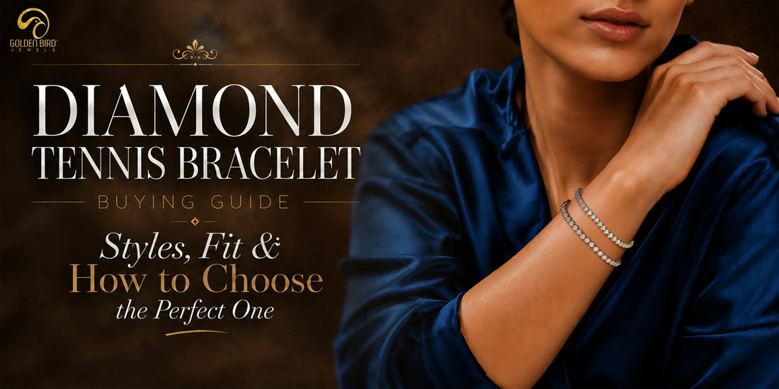 Luxury diamond tennis bracelet on wrist with expert guide to choosing the perfect style and fit