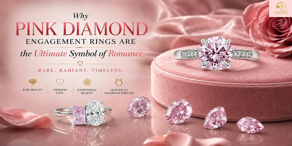 Pink diamond proposal ring for women in luxury engagement jewelry setting