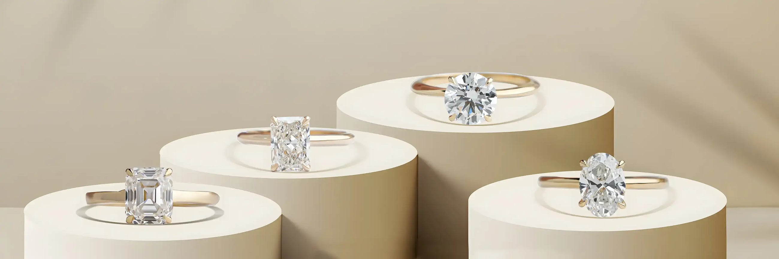Solitaire Moissanite Rings