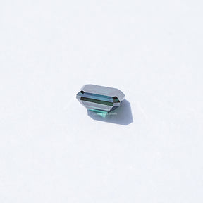 Dark Green Old Mine Asscher Moissanite Loose Stone
