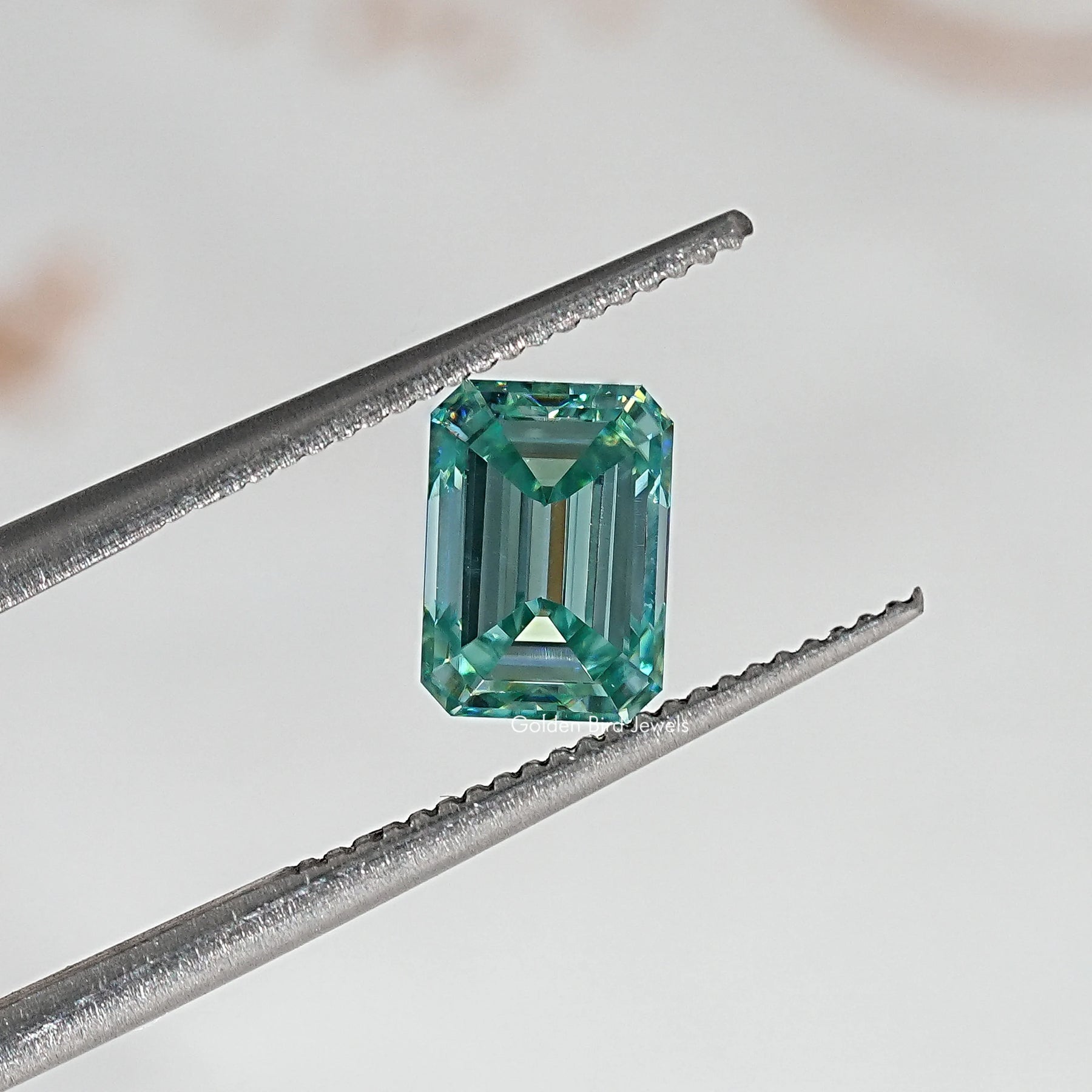 Aqua Blue Emerald Moissanite Loose Stone